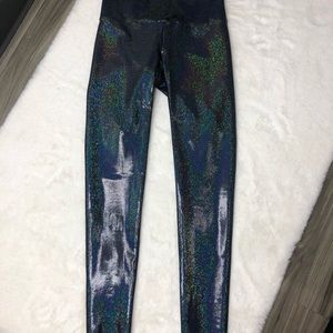 Goldsheep black metallic leggings